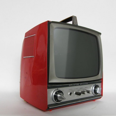 Televisore Minerva rosso 