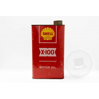 Fustino in latta Shell X-100 Motor Oil