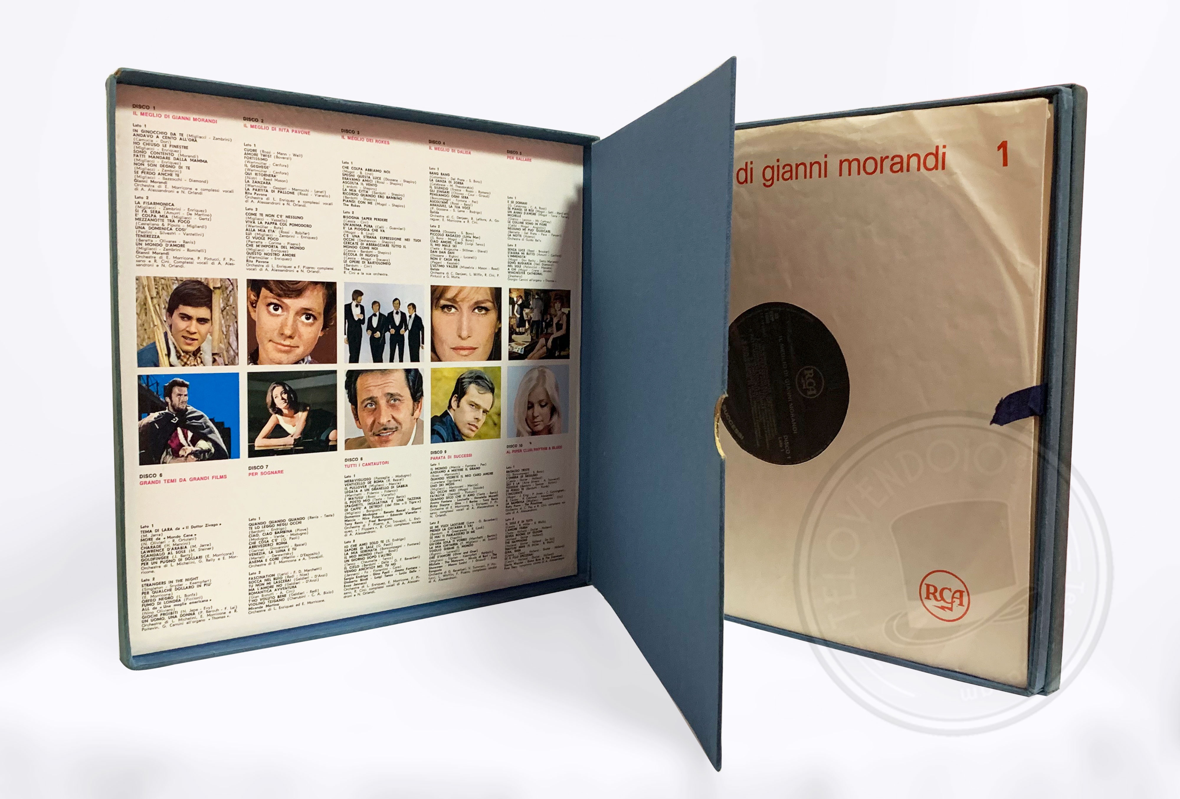 Cofanetto Carosello di Successi con 10 dischi in vinile 33 giri, RCA 1970