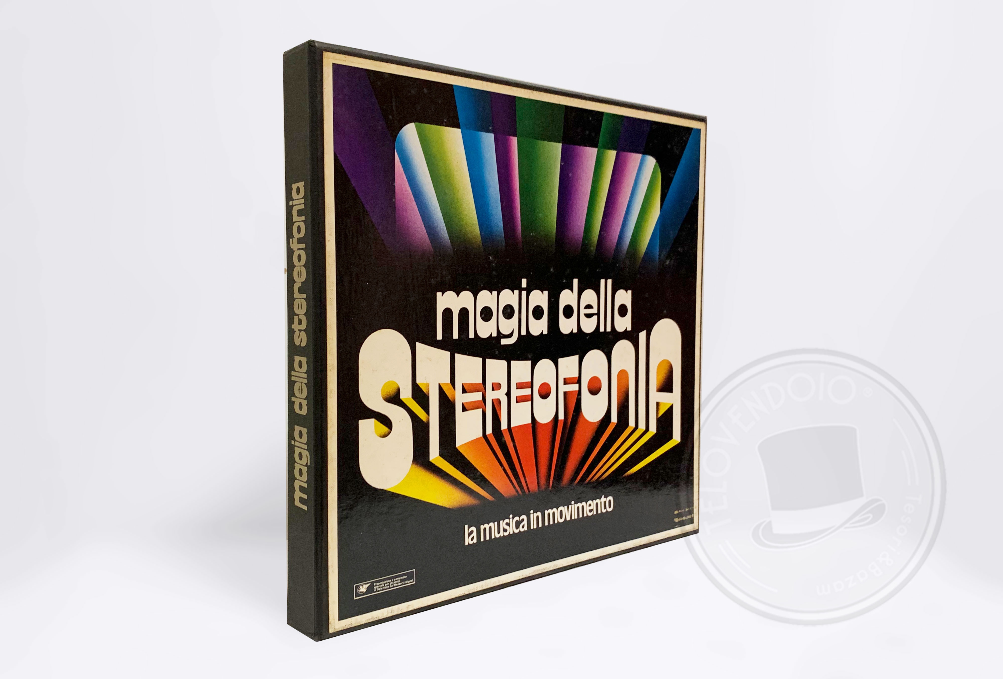 Cofanetto Magia della Stereofonia - La Musica in Movimento, con 9 dischi in vinile  33 giri, Reader's Digest, 1974