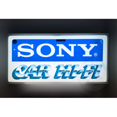 Insegna luminosa Sony Car Hi-Fi