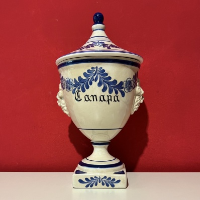 Vaso da Farmacia in ceramica Canapa
