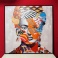 Quadro Frida Kahlo 100x100 cm