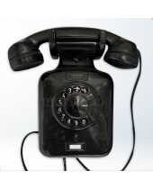 Telefono a muro in bachelite Siemens Milano anni '50