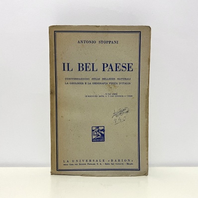 Libro Antonio Stoppani Il Bel Paese 1941