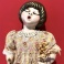 Bambola in ceramica Thun pupilla 44 cm anni '90